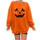 thumbnail image 1 of Sudadera de manga larga informal con cuello redondo y estampado de Halloween para mujer Fridja  hj2830, 1 of 7