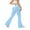 Light Blue, variant on Arlun High Waisted Ribbing Knit Flared Yoga Pants for Booty Lifting Workout Wide Leg Casual Stretch Comfort Athletic Trousers Lightweight Soft Solid Color Sweat Pants Pink L