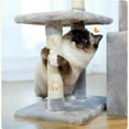 thumbnail image 6 of Pefilos 28" Cat Tree Houses for Indoor Cats, Cute Cat Condo for Multiple Cats Cat Climb Holder Cat Tower, Gray, 6 of 8