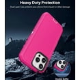 thumbnail image 3 of iPhone 14 Pro Case Cover Dual Layer Rugged / Heavy Duty / Shockproof 6.1" Pink, 3 of 5