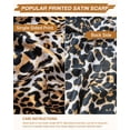 thumbnail image 4 of Women's Leopard Print Bandanas 3 Pack 35” Wrap Neck Silk Headscarf Satin Square Head Scarf, 4 of 7