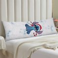 thumbnail image 4 of Funda de almohada de punto navideño, funda de almohada larga de cuerpo entero, almohada de compañero de juegos para niños, cojín de sofá, muebles para el hogar, decoraciones de cama de 20" x 54", 4 of 5