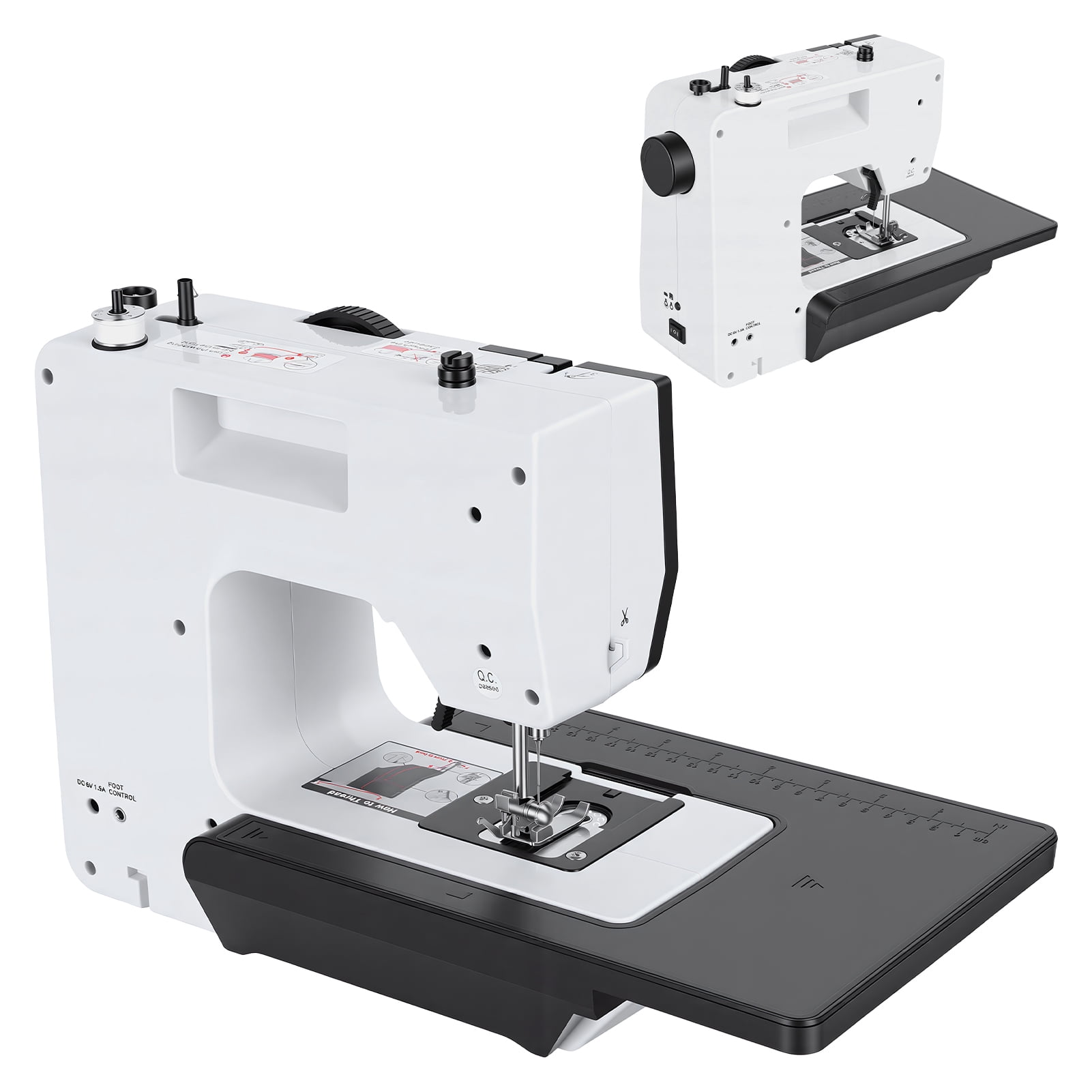 Household Sewing Machine, Small Electric Sewing Machine, 38 Built-in Stitches, Two Speeds, LED Light, Sewing And Quilting Machine for Home Use, Small Spaces