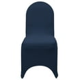 thumbnail image 5 of YCC Linens - 6 Pack Stretch Spandex Banquet Chair Covers - Navy Blue, 5 of 6