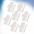 thumbnail image 5 of HOOWIFFY 100Pcs Beige Textured Crimp End Clamps Buckles for Jewelry Making and Crafting Supplies, 5 of 6