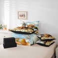 thumbnail image 6 of Homewish Highland Bull Twin Bedding Sets 7-Piece for Female Men,Vintage Cabin Cottage Windmill Bedding Comforter Set Microfiber,Chic Floral Daisy Breathable Sheet Sets,Luxury Bedroom Decor, 6 of 8