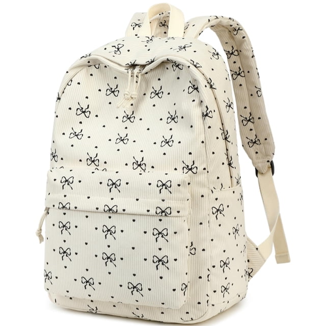 Mochila escolar BTOOP de pana para portátil de 17 pulgadas para adolescentes, color negro