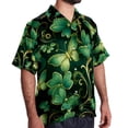 thumbnail image 2 of Saint Patrick's Day Men's Short Sleeve Hawaiian Poplin Shirt, Casual Printed Button Down Summer Beach Shirts - Unisex, 2 of 6