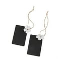 thumbnail image 2 of MasteelfCA 10pcs Mini Rectangular Hanging Wooden Blackboard Gift Price Tags (White Flower), 2 of 8