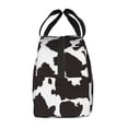 thumbnail image 2 of Lsque Cow Skin 2 Pattern Lunch Bag Women/Men Insulated Lunch Box,Small Leakproof Cooler Food Lunch Containers Reusable High Capacity Lunch Tote Bags, 2 of 6