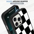 thumbnail image 4 of Funda de teléfono KANGHAR para iPhone 16 Pro Max con estampado de cuadros, 4 of 6