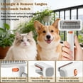 thumbnail image 2 of 2-in-1 Pet Self-Detangling & Grooming Comb for Dogs and Cats, Dematting Comb & Undercoat Rake, Professional Deshedding Brush for Long or Short Hair, Removes Mats, Tangles & Loose Fur, 2 of 7