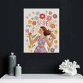 thumbnail image 4 of Nawypu Girl Nursery Pastel Colorful Wildflower Girl Power Wall Decor Canvas Wall Art Painting Paints Picture for Home Girls Kids Room Playroom Nursery,16 x 20in,Gifts for Kids Girls, 4 of 4