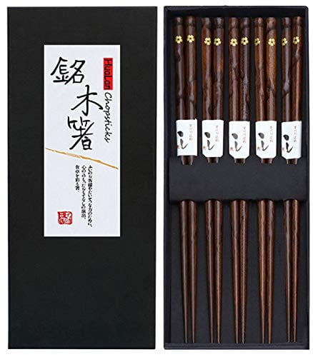 Japanese Natural Wood Two Pairs Chopsticks Kitchen Cooking Tableware Accessories