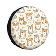 thumbnail image 1 of Balery Cartoon Corgi Cubiertas para Neumáticos - Protector Resistente para Neumáticos de Camioneta, SUV, Remolque, Camper y RV-17 inch, 1 of 6