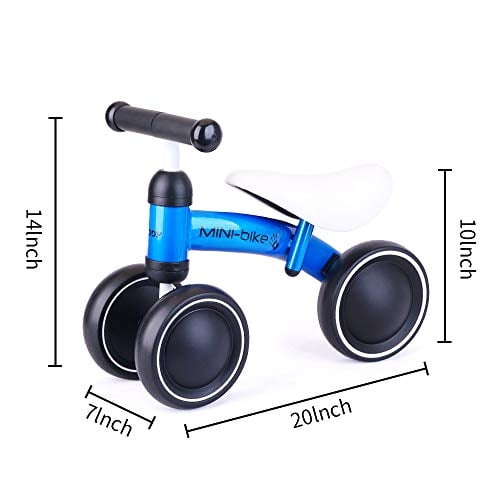 Baby Balance Bikes Bicicleta para 1-2 Años Niña/Niño, Ciclismo Navidad Juguete para Regalo Bodaon Bodaon