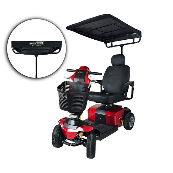 Sunshade Canopy for Mobility Scooters. Easy Removable Rain & Tear Resistant Accessory Sun Shade