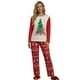thumbnail image 1 of et Pijama Mujer Navideña Unitalla Invierno Conjunto Suave y Cálido, 1 of 5