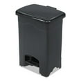 thumbnail image 2 of Step-On Receptacle, Rectangular, Plastic, 4 Gal, Black | Bundle of 5 Each, 2 of 4