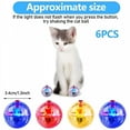 thumbnail image 2 of BESTSKY 6 Pcs Light Up Cat Balls Led Motion Activated Cat Ball Interactive Toys for Kitten and Dog Pet Activity, 2 of 7