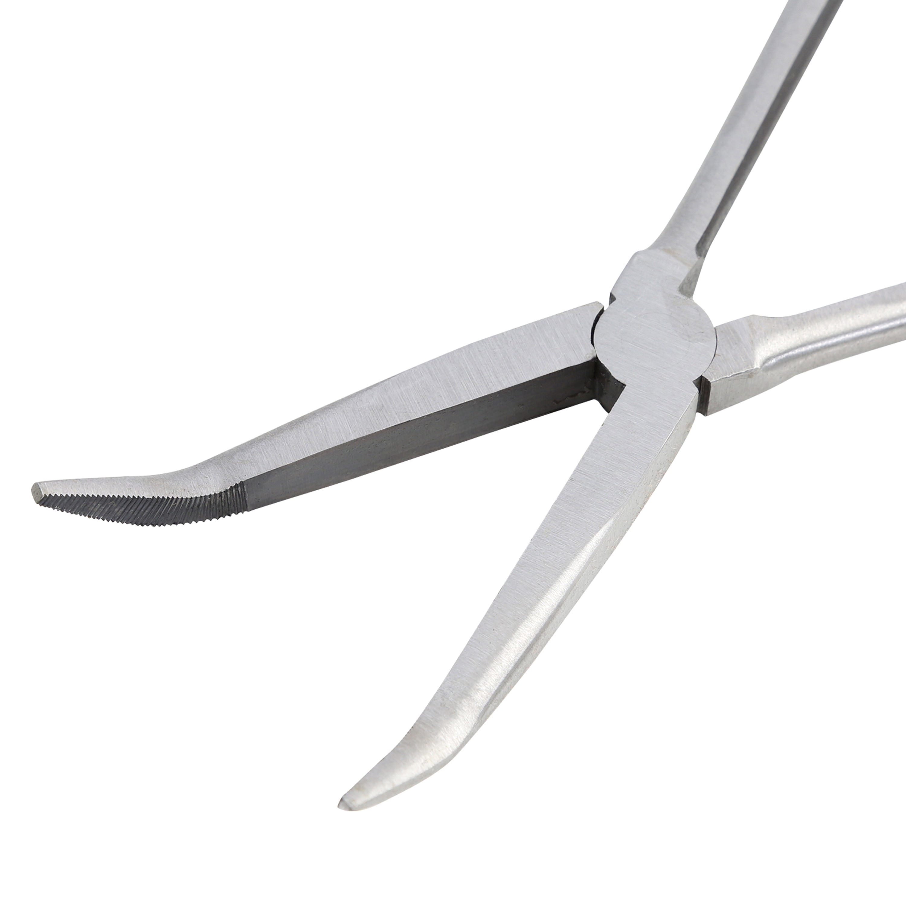 Hyper Tough 11-Inch 45 Degree Long Nose Pliers with Ergonomic Soft Grip