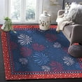 thumbnail image 3 of Festive Red And Blue Square Stars Area Rug, Christmas New Year Abstract Fireworks Rugs, Anti-Slip Absorbent Washable Easy Clean Carpet For Living Room Bedroom Kitchen Entryway 2x3ft, 3 of 6