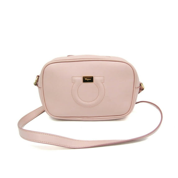 Pre-Owned Salvatore Ferragamo Gancini Pochette AU-21 H006 Women's Leather Shoulder... (Good)