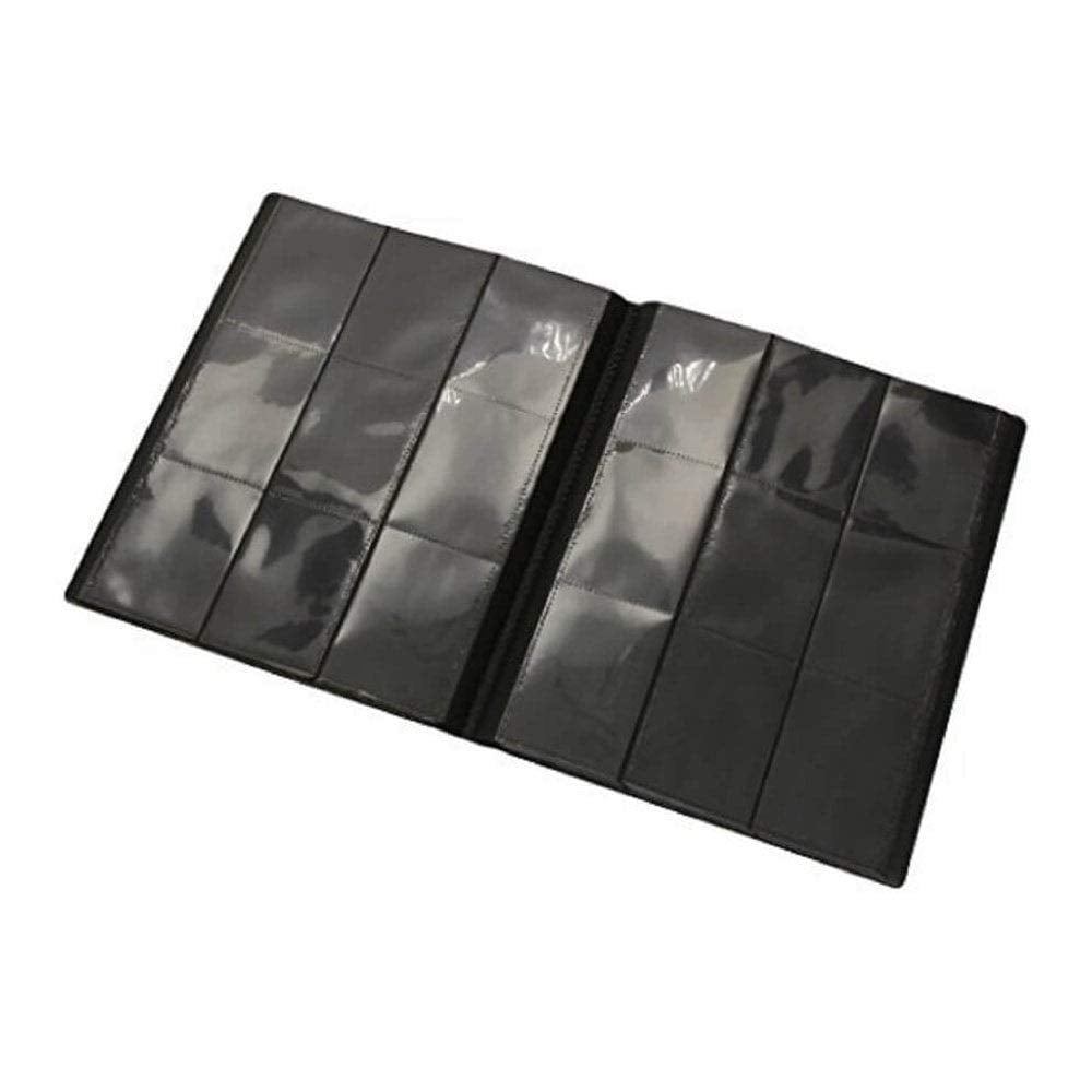 Ultra Pro: Eclipse 9-Pocket PRO-Binder - Jet Black - Holds 360 Cards, Archival-Safe, Elastic Strap Close, Sideloading Design, Hobby & Game Accessory