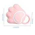 thumbnail image 5 of Dispensador de fregador de silicona 2 en 1 con forma de garra de gato Cepillo para frotar el baño (rosa) Likrtyny Para estrenar, 5 of 5