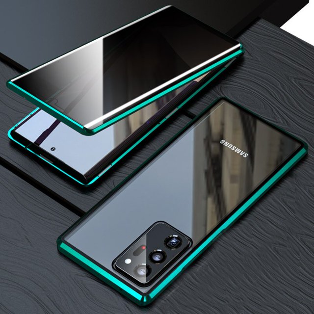Funda de protección de privacidad de espiando magnético de Metal para Samsung Galaxy Note 20 Ultra S22 S21 Plus S20 Fe 5G funda de teléfono Fundas Coque Tan Jianjun unisex