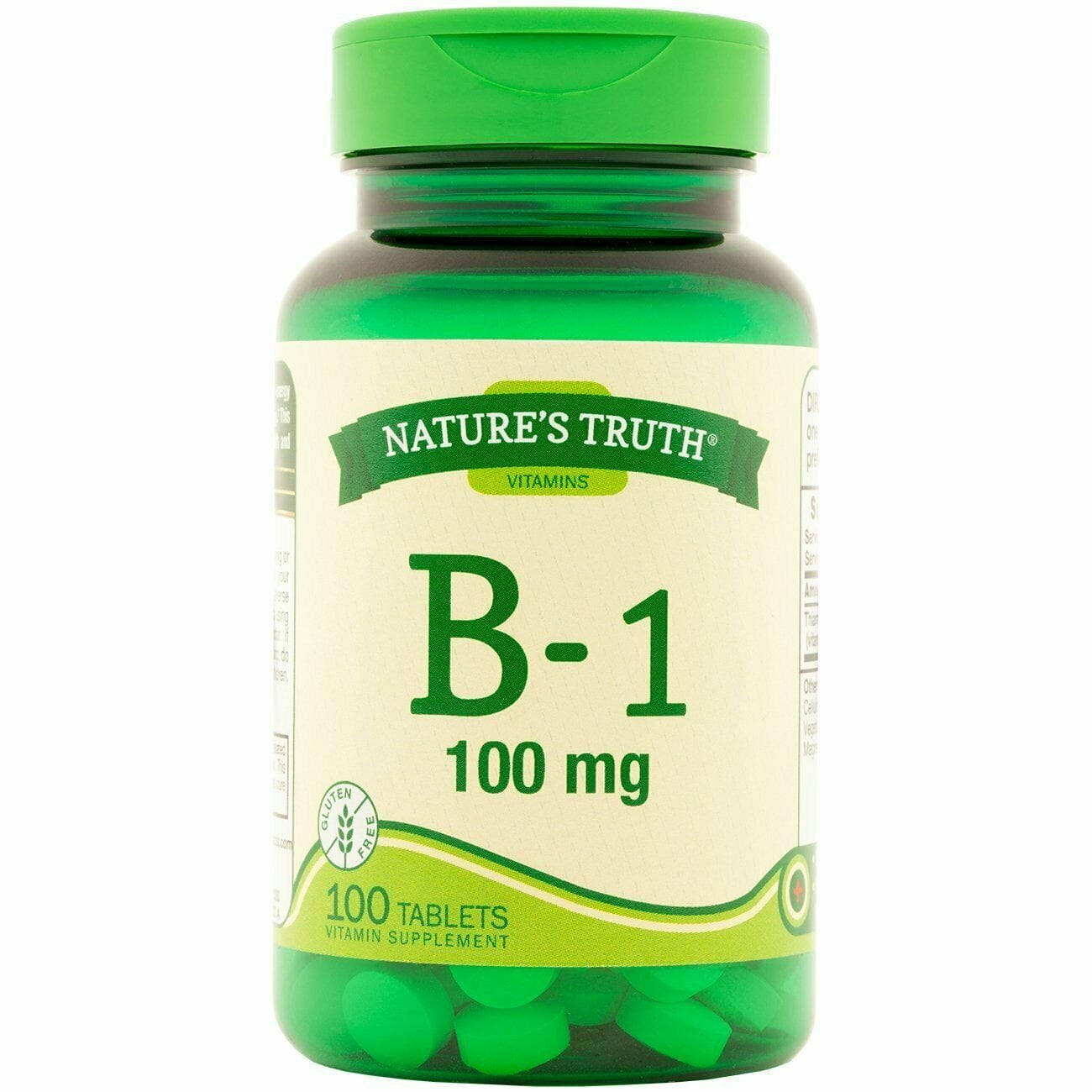 Nature's Truth Vitamins B-1 100 mg - Energy Metabolism - 100 ct - 3 Pack