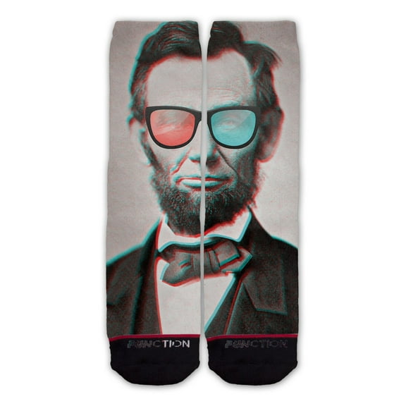 Function - Abe Lincoln 3d Glasses Fashion Socks