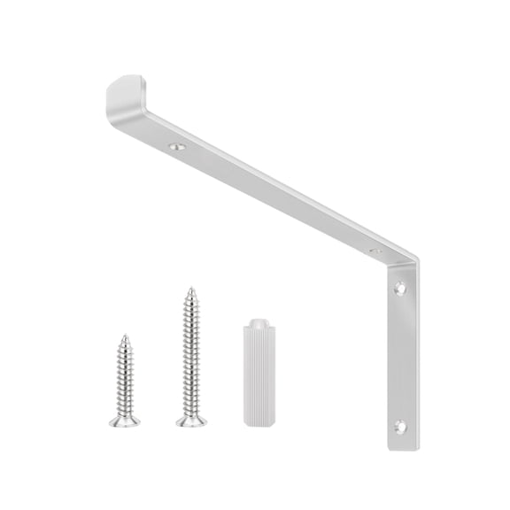 Invisible 90 Degree Corner Shelf Brackets Not Erosion Metal Brackets for Floating Furniture Bathroom Wall Installation