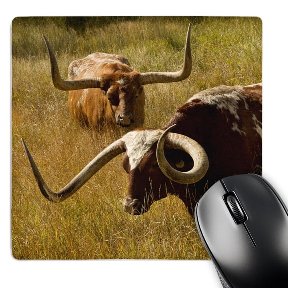 3dRose, Texas Longhorn, Custer, South Dakota, Usa, Mouse Pad