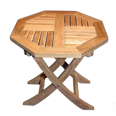 Laminate Occasional End Table - Regal Teak Small Occasional Octagon End Table