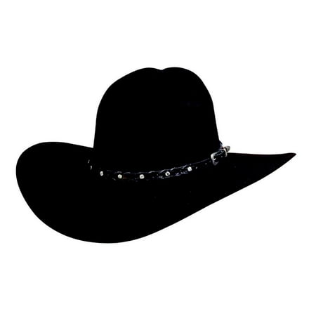 Bullhide Hats 0397Bl Pistol Pete 6X 7 3/8 Black Cowboy Hat