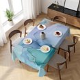 thumbnail image 3 of Purple Teal Golden Marble Table Cloth Waterproof Tablecloths, Abstract Modern Geometric Tablecloth Dining Table Cover for Kitchen Party Tabletop Outdoor, Rectangle Tablecloth 60x120 Inch, 3 of 9