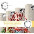 thumbnail image 4 of Fsddascl Christmas Blackout Curtains for Bedroom/Living Room, Thermal Insulated Kitchen Curtains, Red Truck Pine Tree Snowflake Branches Flowers Grommet Darkening Window Treatment Drapes 52"x84"x2, 4 of 6