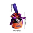 thumbnail image 3 of Sruoe 1Pcs Halloween Tote Bag Candy Souvenir Bag Holiday Gift Storage Bag Portable Large Capacity Carrying Bag Portable Storage Bag Festival Decoration Bag, 3 of 6