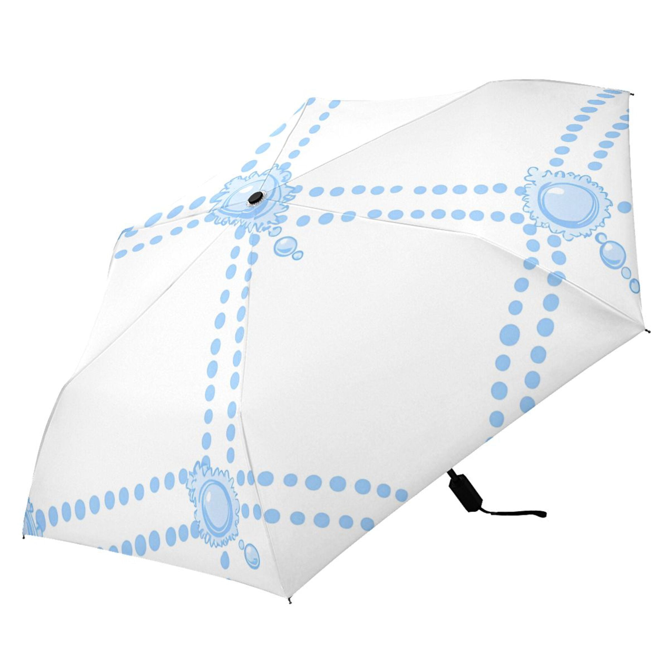ALAZA Checkered Grid UPF 50+ Compact Folding Umbrella for Rain Travel Umbrella Packable