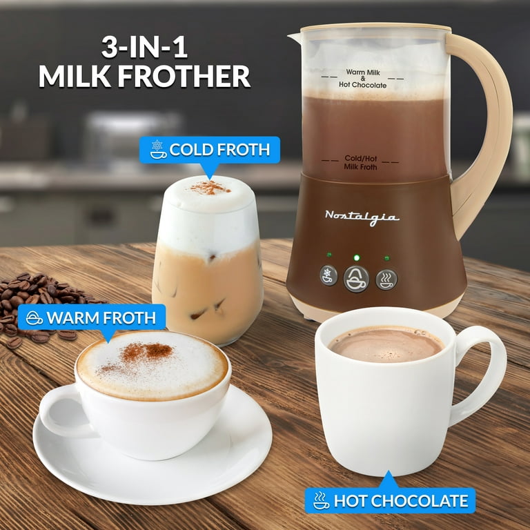 Nostalgia FHCM4BR Frother & Hot Chocolate Maker