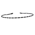 thumbnail image 3 of Diadema ondulada Unisex negra 2 uds antideslizante shamjiam Diadema ondulada de acero de primavera, 3 of 9