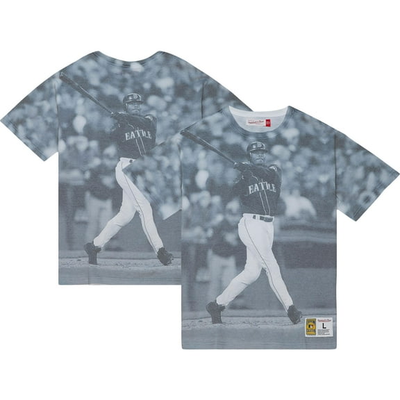 Men's Mitchell & Ness Ken Griffey Jr. Seattle Mariners Cooperstown Collection Highlight Sublimated Player Graphic