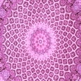 thumbnail image 1 of Ahgly Company Indoor Square Medallion Purple Traditional Area Rugs, 6' Square, 1 of 4