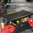 thumbnail image 4 of Tabouret de Garage Roulant avec Roues, Tabouret de Mécanicien Rembourré Capacité de 300 Lb avec Rangement sur Plateaux à Outils, Noir, 4 of 6