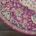 thumbnail image 4 of Nourison Passion Traditional Pink 5'3" x round Area Rug, (5 Round), 4 of 8