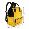 thumbnail image 2 of Fotbe Yellow Lemon Mochila Maternidad - Lona de Sarga Impermeable, Mochila de Pañales de Gran Capacidad con Múltiples Bolsillos y Correas Ajustables, 2 of 6