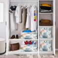 thumbnail image 6 of Foldable Fabric Storage Bin Home Cubes Clothing Organizer Bins Large Collapsible Box Basket for Home Organizer Watercolor Ink Splashes Pattern, 6 of 7