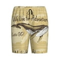 thumbnail image 4 of Easygdp We Live for Adventure Men's Short Pajama Pants, Sleep Shorts, Household Pants, Casual Pants with Pockets - Small, 4 of 9
