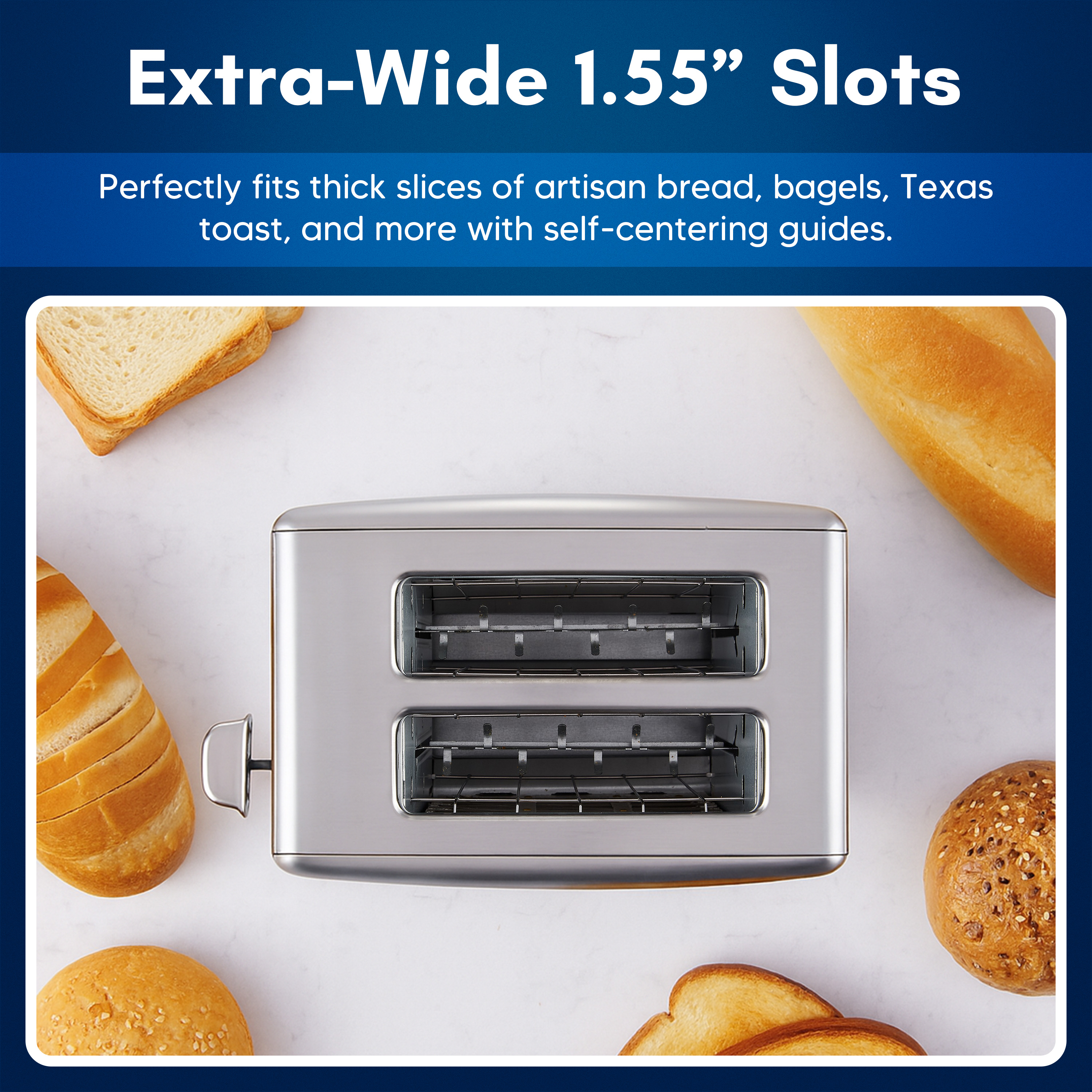 Elite Gourmet ECTL2530 2-Slice Toaster, Touch Screen